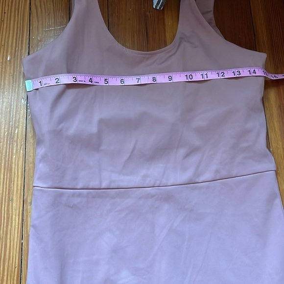 Girlfriend Collective Dusty Rose Scoop Sleeveless Unitard Jumpsuit Sz XL - Picture 6 of 10